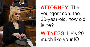 These are from a book called disorder in the american courts, and are things people actually said in court, word for word, taken down and now published by court reporters that had the torment of staying calm while these exchanges were actually taking place. 50 Of The Most Hilarious Things That Court Reporters Have Ever Recorded To Be Said In Court Bored Panda