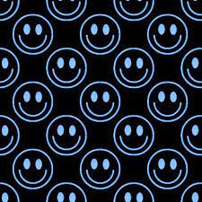 Paint shop pattern wallpaper yellow smiley face black backgrounds desktop wallpaper. Blue Smiley Faces On Black Background Seamless Background Image Wallpaper Or Texture Free For Any W Purple Wall Art Purple Wallpaper Iphone Yellow Smiley Face