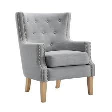 Better Homes Gardens Hardy Tufted Accent Chair Gray Walmart Com Tufted Accent Chair Accent Chairs Wingback Chair