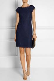 Diane Von Furstenberg Midnight Navy Dvf Barbara Scalloped Floral Lace Sheath Short Cocktail Dress Size 14 L 54 Off Retail Short Cocktail Dress Designer Outfits Woman Short Cap Sleeve Dress