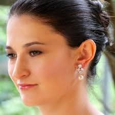 Buy Gold Crystal Bridal Earrings, Gold Tear Drop Earrings, CLIP ON Option,  Bridal Jewelry, RITA Tear Drop Online in India