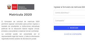 Si estás preseleccionado/a con el crédito con garantía estatal (cae) y te matriculaste con el financiamiento, el jueves 22 de abril 2021 se actualizará tu mensaje de ingresa.cl. Minedu Matricula 2020 Ingresa Aqui Al Link Y Realiza Las Consultas Sobre Tu Vacante Asignada Para Colegios Publicos Asignacion De Vacantes Para Coelgios Publicos Minedu 2020 Matricula Excepcional