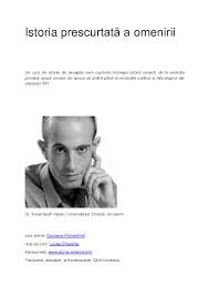 573 pages · 2017 · 6.17 mb · 2,631 downloads· romanian. Pdf Istoria PrescurtatÄƒ A Omenirii Jenny Bracaci Academia Edu