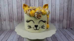 See more ideas about cat cake, cupcake cakes, cat birthday. Cute Buttercream Cat Cake Cakecentral Com