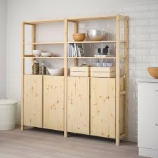 Ivar 2 Section Shelving Unit W Cabinet Pine Width 68 1 2 Height 70 1 2 Find It Here Ikea In 2020 Ikea Ikea Ivar Ivar Regal