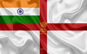The national flag of india is a national symbol designed in horizontal rectangular shape. Telecharger Fonds D Ecran Des Indiens Naval Etendard Le Drapeau De La Marine Indienne L Inde Le Drapeau De Soie De Soie De La Texture De La Marine Indienne Indienne White Ensign Pour Le