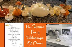A simple fall dinner party menu and tablescape + free printable! Tablescapes Fall Dinner Party The Painted Apron