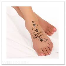 Fais des tatouages temporaires facilement avec ces 3 techniques ! Tatouage Temporaire Fleur Impermeable Pied Faux Tatouage Mince Durable Tatouage Temporaire