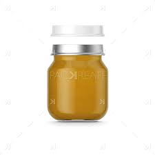 Download Packreate Baby Food Jar Sweetcorn Smart Object Label Yellowimages Mockups