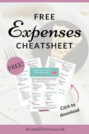 Free Downloadable Cheatsheet To Remind You Of The Businesses Expenses You Should Be Claiming To Reduce Your Ta Small Business Finance Business Business Expense