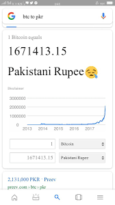 What is the bitcoin worth against the pakistani rupee? Waheed Mehar On Twitter Bitcoin Price Is Https T Co Nxqi5pqok2 Price 1 Bitcoin Equals 1671431 15 Pakistani Rupee