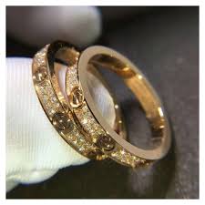 Cartier Love Ring Diamond Cartier Love Ring Small Model In 18k Pink Gold With Diamonds B4218100 In 2020 Cartier Love Ring Cartier Love Ring Diamond Love Ring