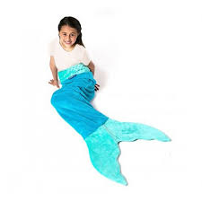 Maybe you would like to learn more about one of these? Blankie Tails Kids Aqua Ocean Blue Mermaid Tail Blanket