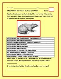 Chloe is a social media expert and shares lifestyle tips on lifehack. Groundhog Day Trivia Challenge Contest Students Staff Tpt