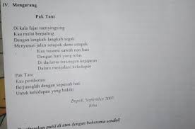 Nah, pada tulisan kali ini, tidak secara spesifik, namun ini adalah pantun bebas yang isinya. Ubh Lah Puisi Yersebut Menjadi Prosa Tolong Ya Brainly Co Id