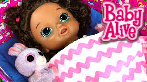 Disneycartoys sandra gets the new baby alive sips n tinkles princess doll to bed by feeding her a bottle. How To Make A Baby Alive Doll Bed Youtube