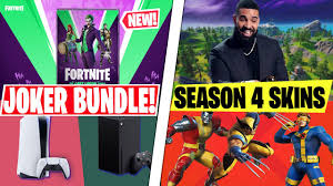 All of the fortnite season 9 skins from the battle pass have challenges which reward styles, emotes, pickaxes, backpacks, and more! New Season 4 Secret Skin Leak Wolverine Joker Last Laugh Bundle Leaked Season 4 Skin Emote Id S Youtube