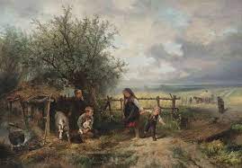 Johan Mari Henri Ten Kate Spelen Met De Geit Op Een Oogstdag Harvest Day Artwork Art