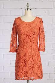 Burnt Orange Lace Dress Orange Lace Dress Burnt Orange Lace Dress Burnt Orange Dress