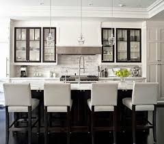 Kitchen Cabinet Doors With Black Trim Frame And Glass Inset Into White Transitional Kitchen Design Classic White Kitchen Contemporary Kitchen