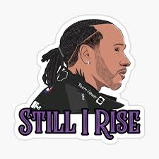"Lewis Hamilton Still I Rise F1 Driver Mercedes F1 Team World Champion  Drawing art" Sticker for Sale by FormulaGTee1