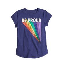 girls 4 6x family fun pride rainbow graphic tee girls