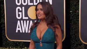 Gif by golden globes this gif by golden globes has everything: Video Salma Hayek Sizzles At The 2020 Golden Globes Red Carpet In La Daily Mail Online