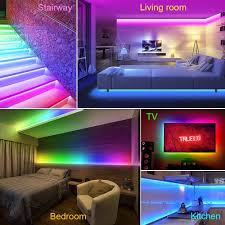 Korjo Dream Color Led Strip Lights 32 8ft 10m Bluetooth Led Chasing Light With App Waterproof 12v 300 Le In 2020 Led Strip Lighting Strip Lighting Rgb Led Strip Lights