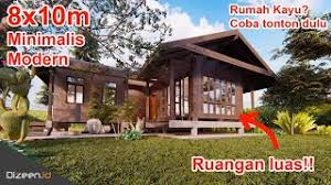 Contoh desain rumah papan modern yg paling ideal via arsitekindonesia.id. Desain Rumah Kayu Modern Ukuran 8x10 Panggung Yang Cocok Di Pedesaan Youtube