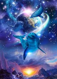 Gift Of The Universe Dolphin Art Beautiful Fantasy Art Dolphin Painting