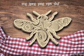 Free Free Bee Layered Mandala 793 SVG PNG EPS DXF File