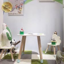 Fun Wooden Kids Table And Chairs Set In 2020 Kids Table And Chairs Kids Wooden Table Baby Table