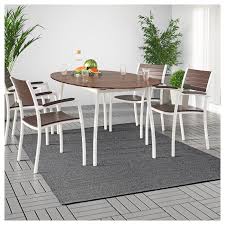 Morum Rug Flatwoven In Outdoor Indoor Outdoor Dark Gray Ca Ikea Outdoor Rugs Patio Outdoor Rugs Indoor Outdoor