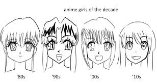 If you're a superhero fan, your favorite anime of the decade might. Anime Girls Through The Decades By Crystalclair On Deviantart