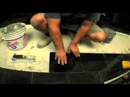In the granite tiles vs ceramic tiles debate, which flooring would you choose? Granite In The Bathroom Episode 4 The Floor Tile On Tile With Leveling By Rasta Tile Man Youtube