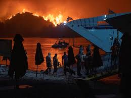 Este texto é disponibilizado nos termos da licença atribuição. Incendios Na Grecia Pessoas Sao Evacuadas Da Ilha De Evia Veja Video