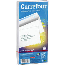 Enveloppes Blanches X50 Carrefour Accueil