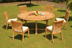 Teak Dining Set 6 Seater 7 Pc 72 Round Dining Table And 6 Arbor Stacking Armless Chairs Outdoor Patio Grade A Teak Wood Wholesaleteak Wmdsab58 Walmart Com Patio Dining Set Round Dining