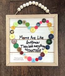 Love this button art for Mother's...