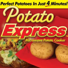These holes will allow steam to escape during cooking and prevent the potato from exploding in the microwave. Potato Express As Seen On Tv