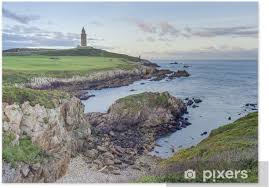 Hier können sie die routen einsehen. Poster Tower Of Hercules I A Coruna Galicien Spanien Pixers Vi Lever For Forandring