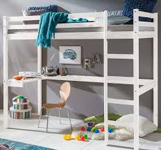 Das verdankt das praktische bett wohl vor allem zwei seiner eigenschaften: Kinder Hochbett Mit Schreibtisch 90x200 Cm Weiss Homeline Der Mobel Onlineshop Fur Preisbewusste