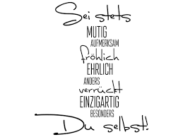 Dieser onlinekongress war ein feuerwerk der gelassenheit, sei du selbst und selbstliebe. Wandtattoo Sei Du Selbst Von Wandtattoo Net