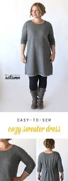 the breezy tee long sleeve sweater dress free sewing pattern it s always autumn sewing dresses sewing clothes trendy sewing