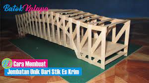 Cara membuat kerajinan dari stik es krim jembatan gantung. Cara Membuat Jembatan Unik Dari Stik Es Krim Ide Kreatif Youtube