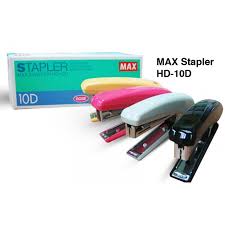 Paper stapler paper stapler high quality office desktop standard 20 sheets paper manual stationery metal stapler. Jual Max Stapler Hd 10d Kota Manado Mega Surya Print Tokopedia