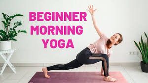 Sun salutation, shoulderstand, fish, forward bend, cobra, relaxation. 10 Min Beginner Morning Yoga Stretch Morning Yoga For Beginners Youtube