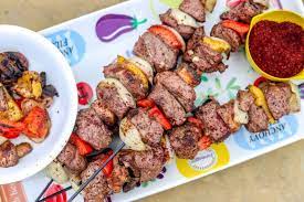 Broil 3 inches from heat for 15 minutes turning every 5 minutes; Lamb Shish Kabobs With Grilled Vegetables Hilda S Kitchen Blog