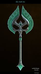 A quick view of my skyrim glass war axe made with tnt cosplay supply eva foam and a pvc pipe. Aleksandr Khomenko Glass Battle Axe