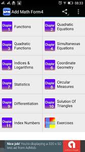 In this video, it will cover four important formula which you will always use them to solve the questions for this chapter. Spm Add Math Form 4 For Android Apk Download